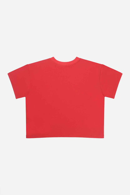 Adult 40Th Anniversary Graphic Boxy T-Shirt Poppy Red