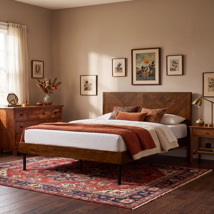 Alander Solid Wood Bed Frame