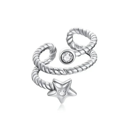925 Sterling Silver Ear Cuff - Elegant Gold Color Clip Earrings For Women