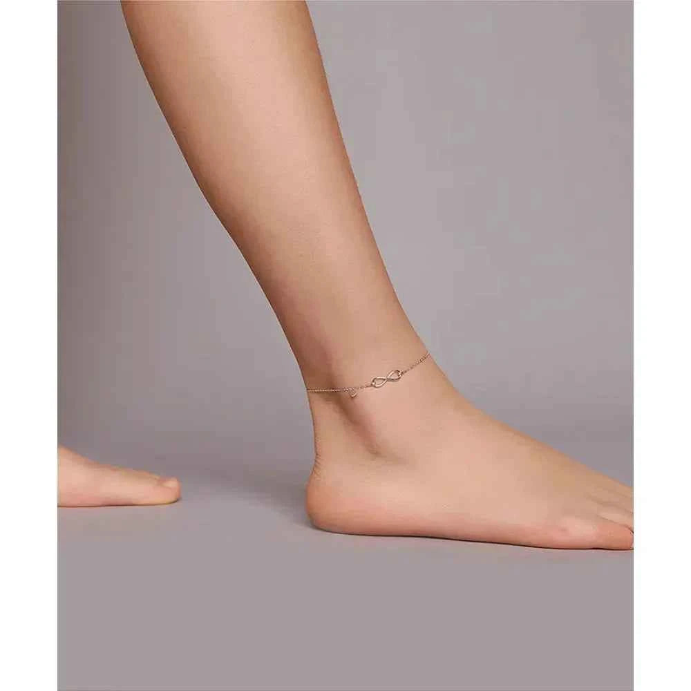 The Endless Summer 925 Sterling Silver Infinity Anklet