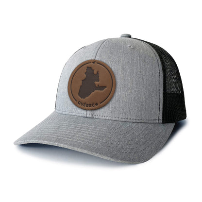 Québec Leather Patch Trucker Hat