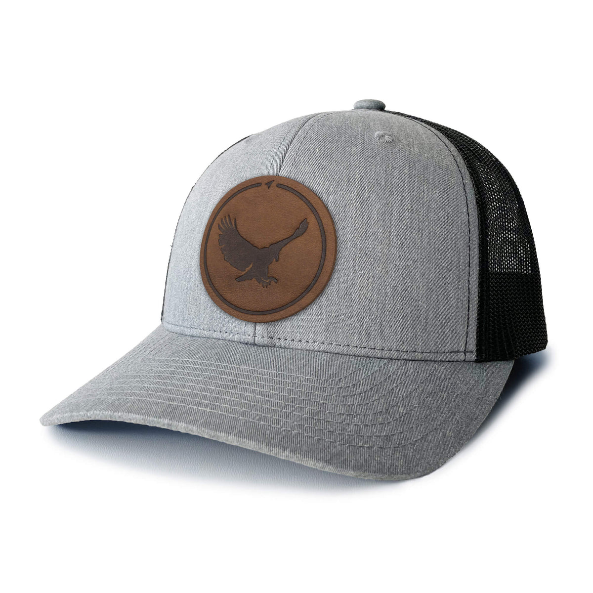 Eagle Leather Patch Trucker Hat