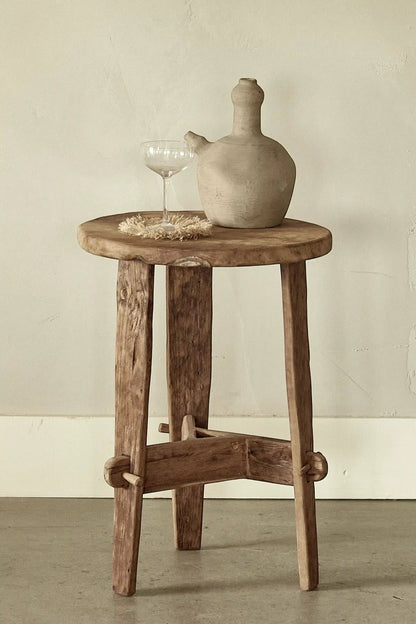Table d'appoint Rembrandt en teck recyclé