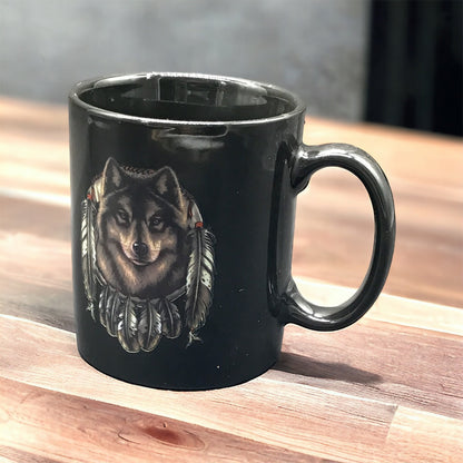 OLDTRIBES™ Southwestern Style Black Ceramic mug