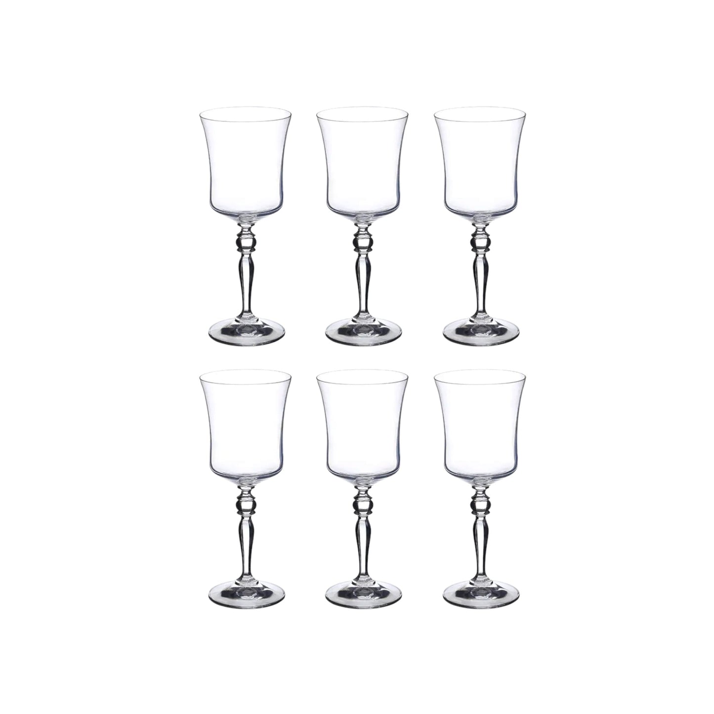 Crystalex Grace Bohemian Crystal Wine Glasses 185ml — Set of 6