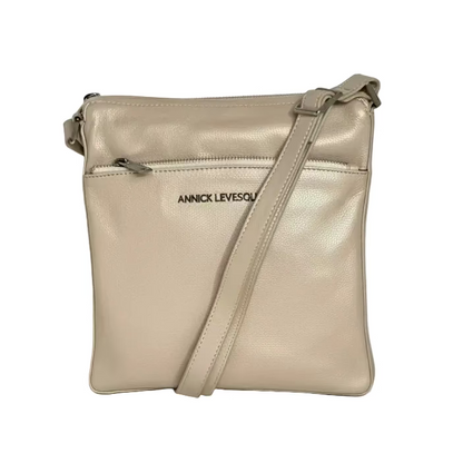 Sac à Bandoulière en cuir Champagne | Gisèle