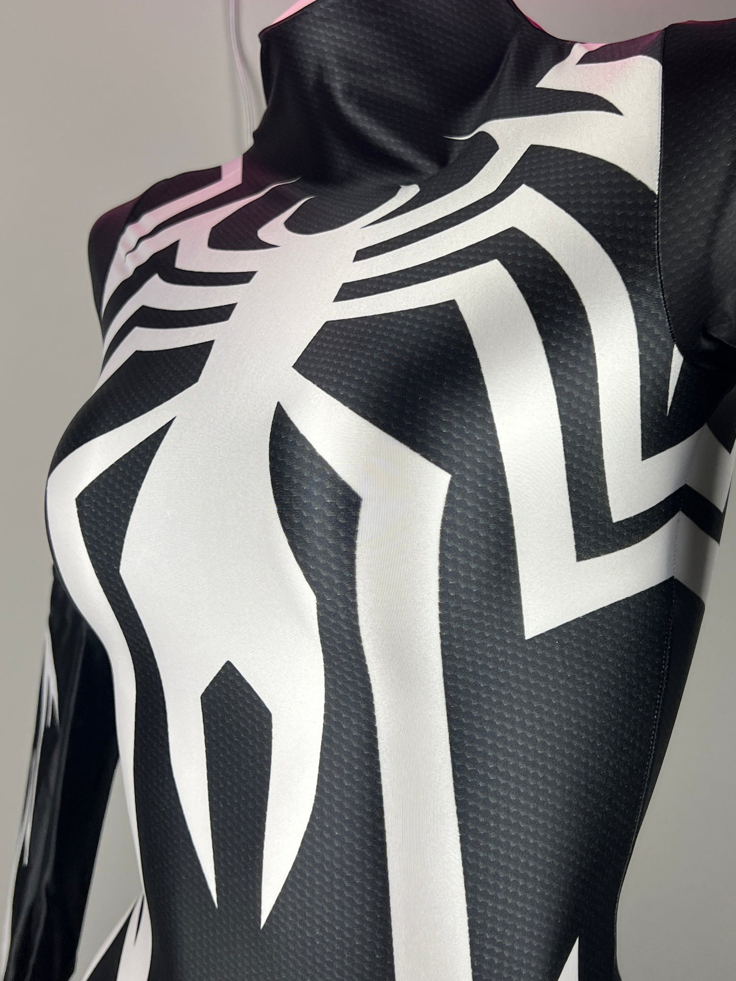 【DISCONTINUED】Symbiote Spider Cosplay Bodysuit | Spandex Black Spider Costume