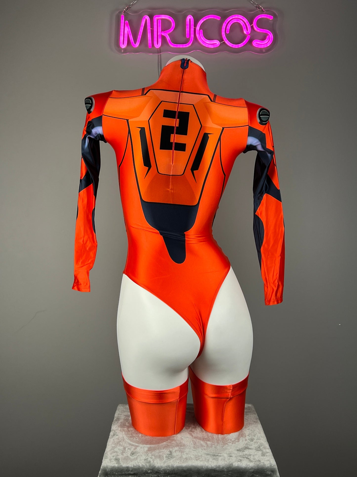 Anime Style Spandex Cosplay BodySuit Plugsuit Halloween Costume