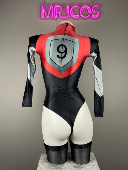 Anime Style Spandex Cosplay BodySuit Plugsuit Halloween Costume