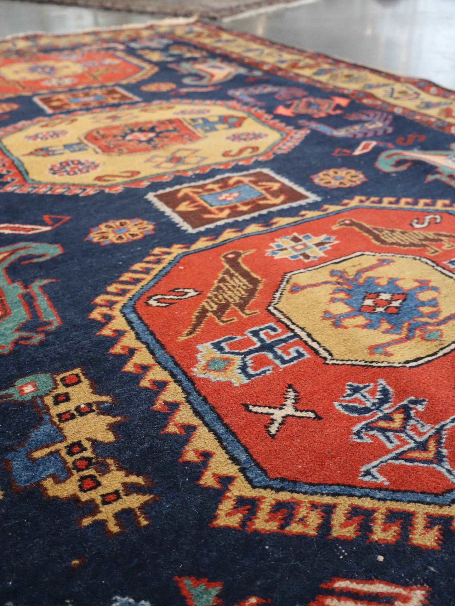Persian Meshkin Rug | 4' 7"x 6' 9"