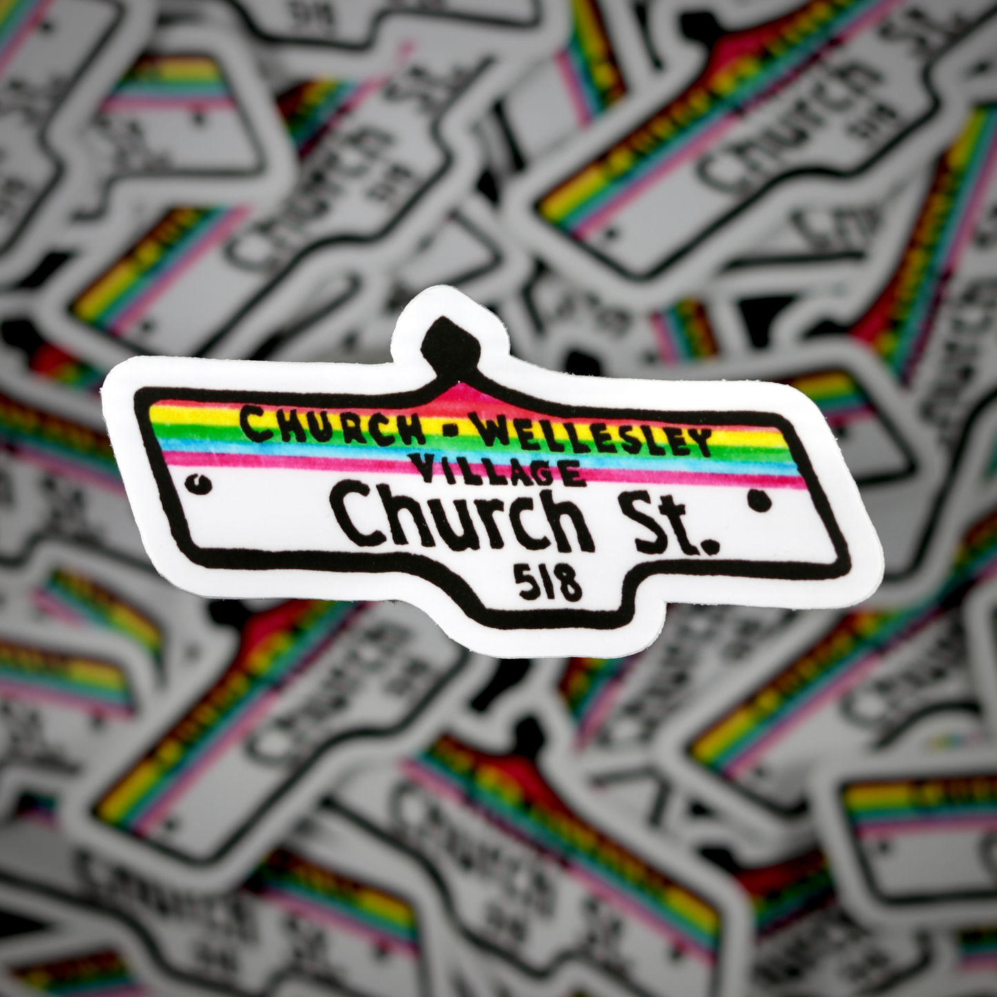 Church St. Sign Sticker