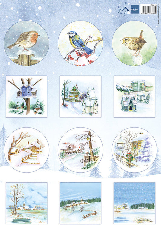 Marianne Design A4 Cutting Sheet -Tiny's Mini's Winter