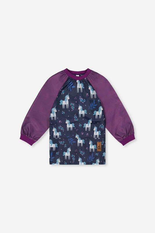 Apron Blue And Purple Unicorn Print