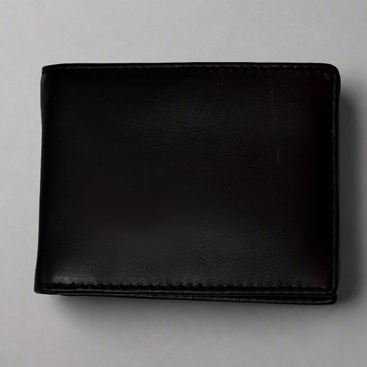 JBG International Men's Center Wing Bifold Leather RFID Wallet