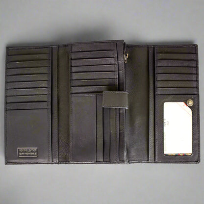 JBG International Women's Trifold RFID Leather Wallet