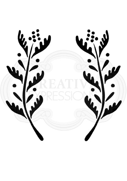 Woodware Clear Singles Ellie Leaf