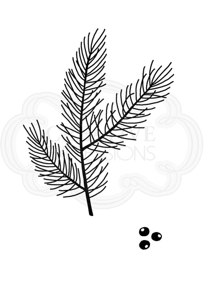 Woodware Clear Singles Mini Pine Branch