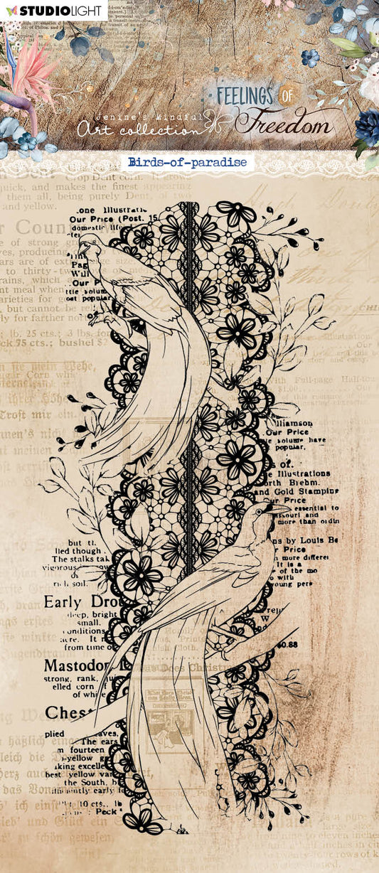 JMA Clear Stamp Birds-Of-Paradise Feelings Of Freedom 92x193x3mm 1 PC nr.421