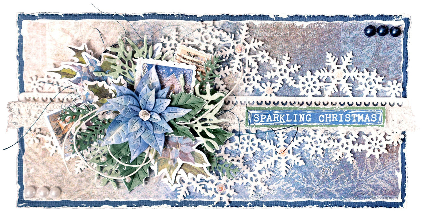 JMA Cutting Die Christmas Borders Vintage Christmas 95x210x1mm 8 PC nr.720