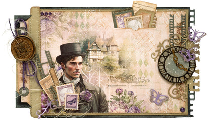 JMA Ribbon Organza & Hemp - Purples Victorian Dreams 4 PC