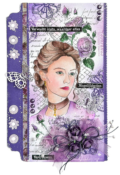 JMA Ribbon Organza & Hemp - Purples Victorian Dreams 4 PC