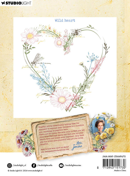 JMA Clear Stamp Wild Heart Wild & Free 1 PC