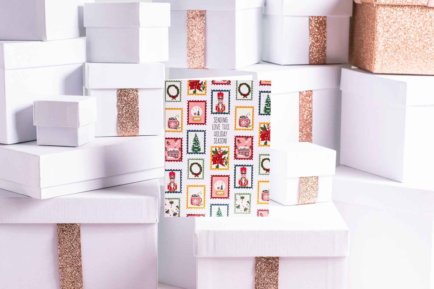Sending Love This Holiday Season - Greeting Card