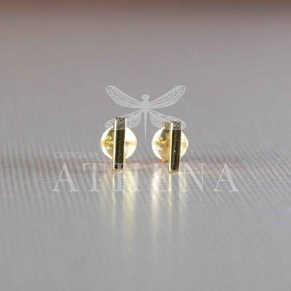 Sample Sale: Bar Stud Earrings in Sterling Silver