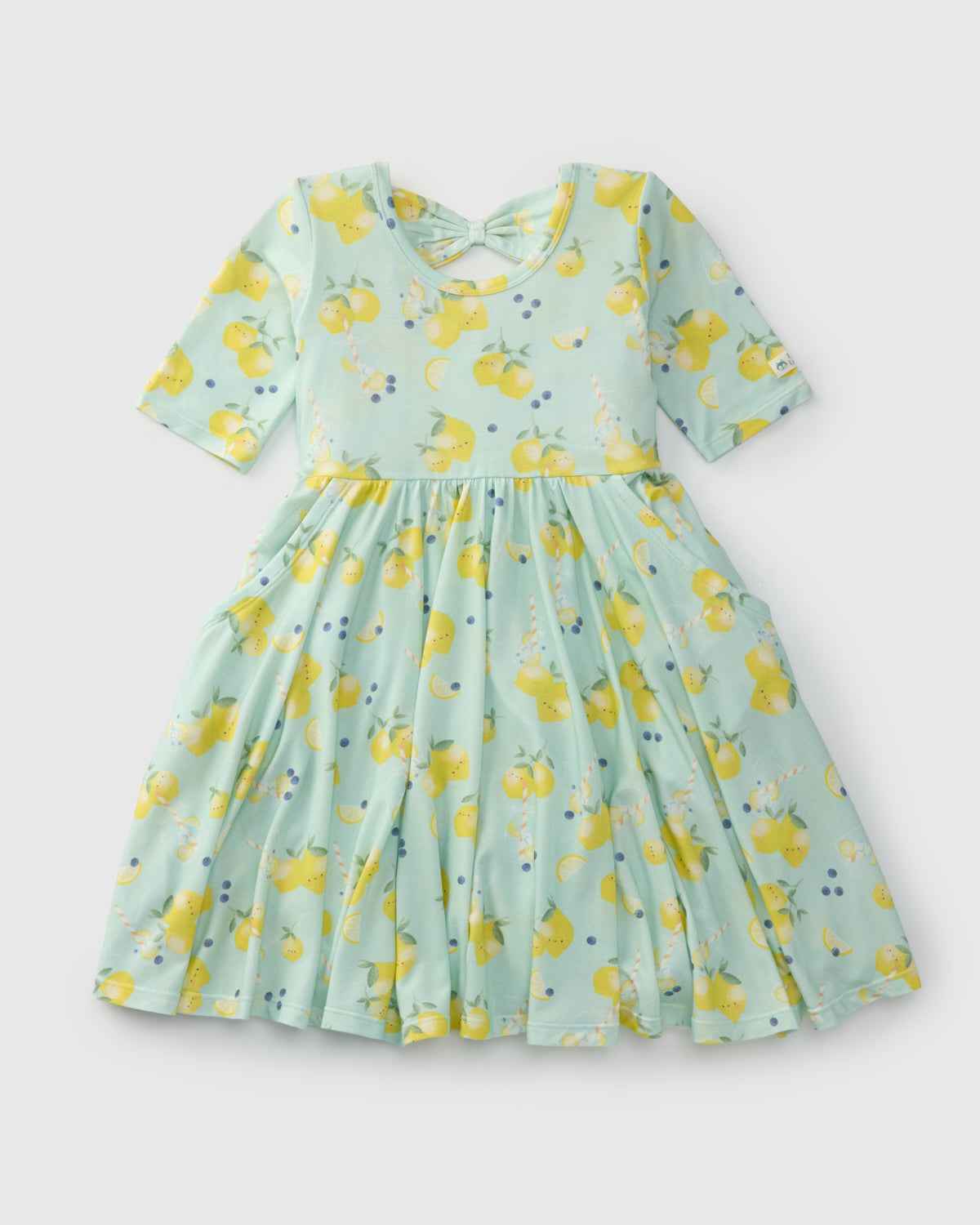 Short Sleeve Skater Dress - Lemon Squeezy