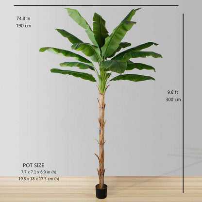 Leya Künstliche Bananenstaude Topfpflanze 305 cm