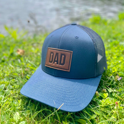 DAD - Leather Patch Trucker Hat