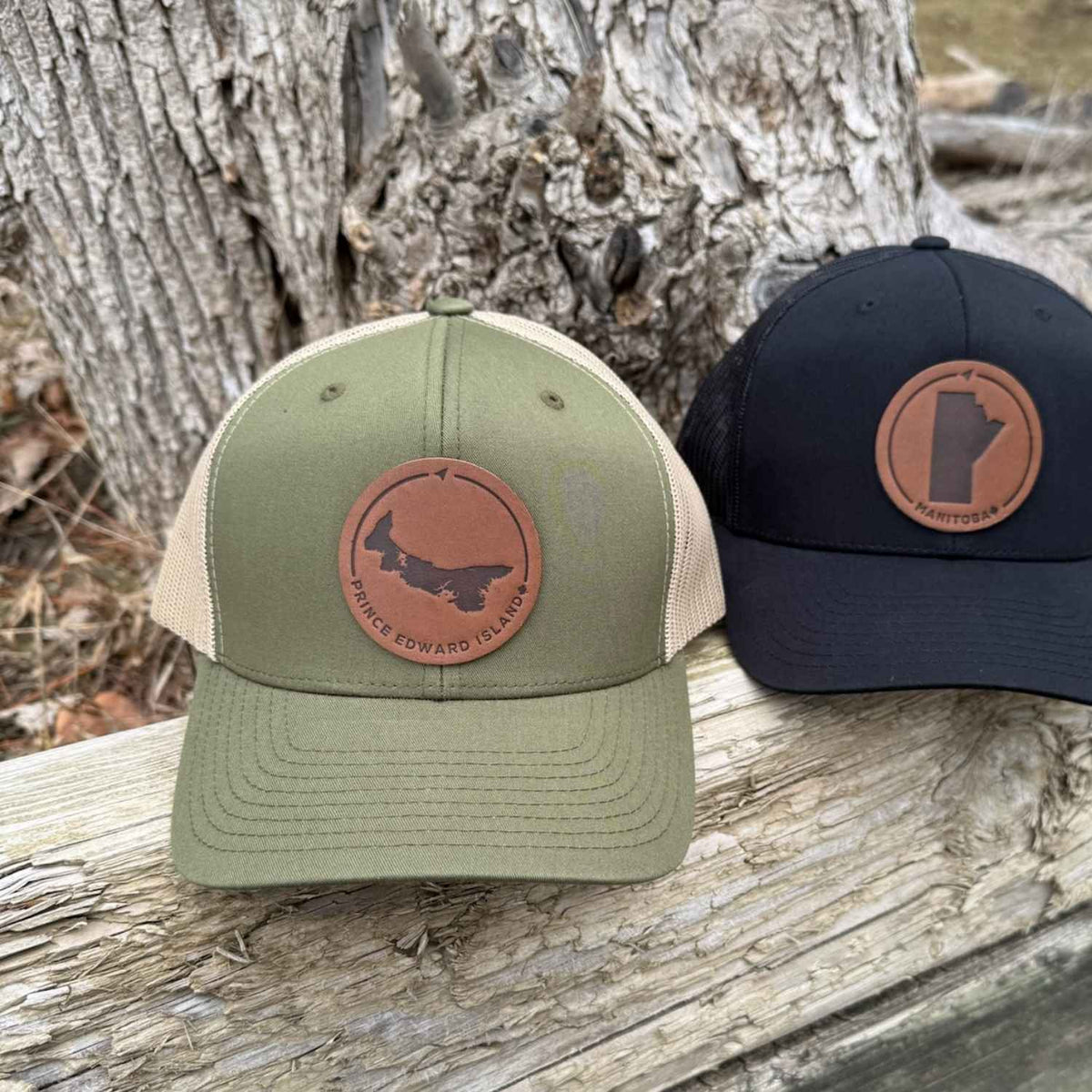 Prince Edward Island Leather Patch Trucker Hat