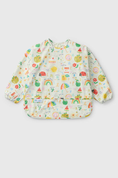 Long Sleeve Bib - Alphabet Smiles