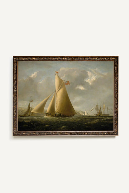 L'APPEL DU LARGE, CADRE VINTAGE BRONZE