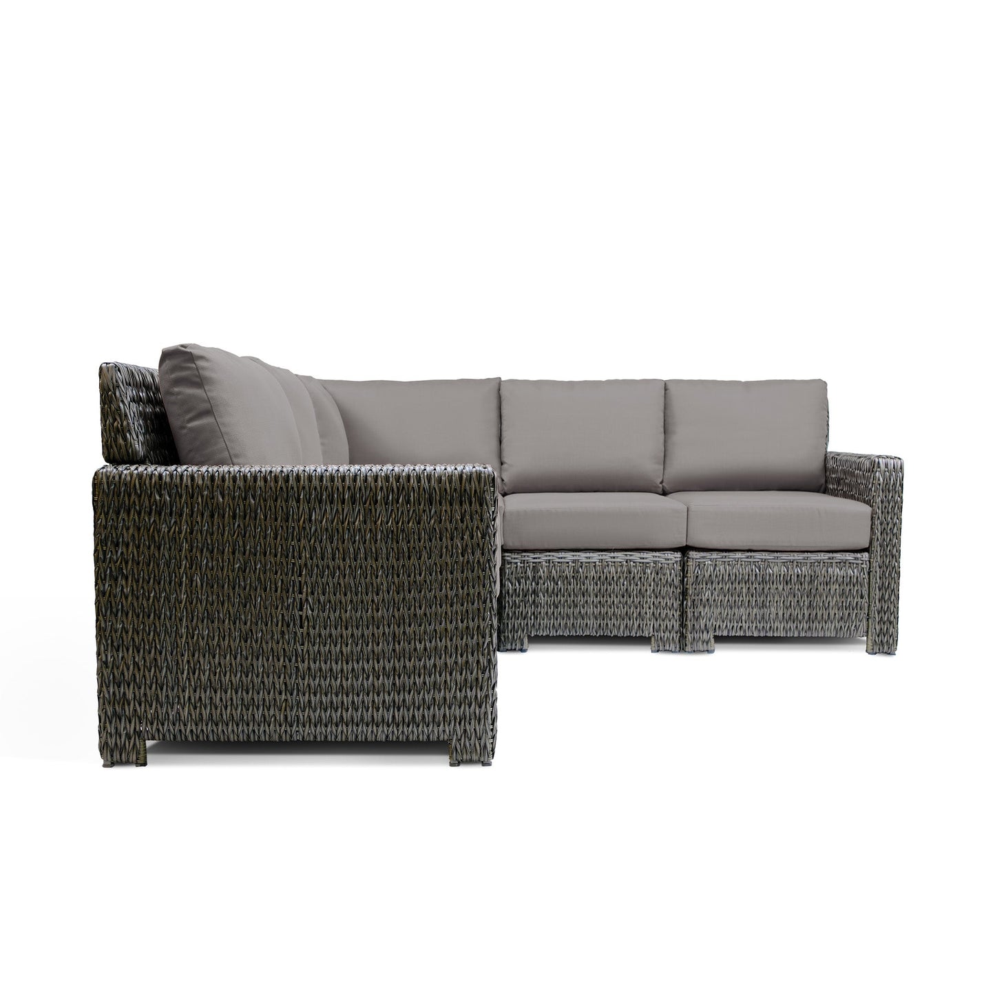 Laguna Point 4-Piece Wicker Outdoor Sectional Set - AURABAGS SHOP