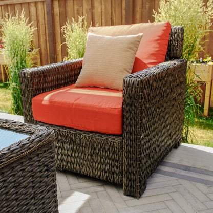 Laguna Point 4-Piece Wicker Outdoor Modular Conversational Set - AURABAGS SHOP