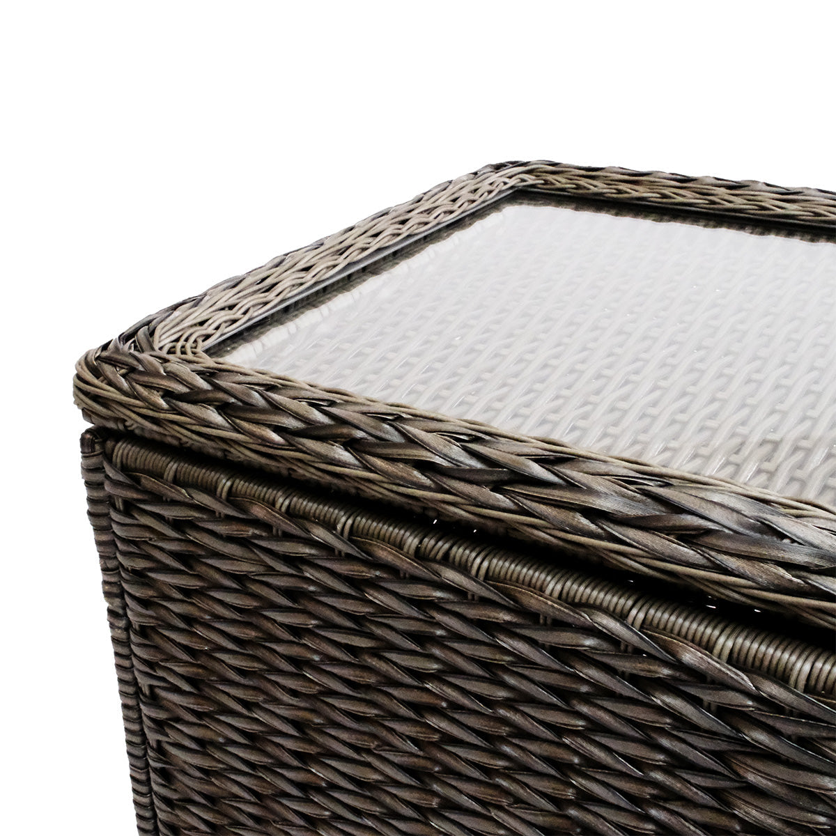 Laguna Point Wicker Outdoor Storage Chest End Table - AURABAGS SHOP