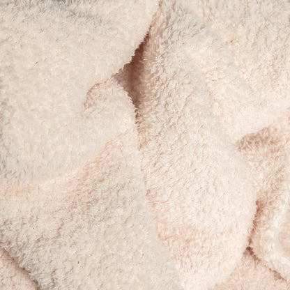 Primrose Pink Solid Double Layered Print Extended Throw