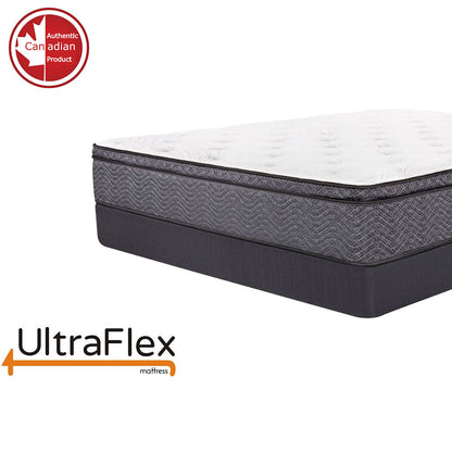 UltraFlex® REVIVE- Hybrid 12” Breathable Pillowtop, Spinal Support HDcoils, Luxury Comfort Hypoallergic Foam Encasement, Pressure Relieving Coils, Eco-Friendly Mattress (Made in Canada)