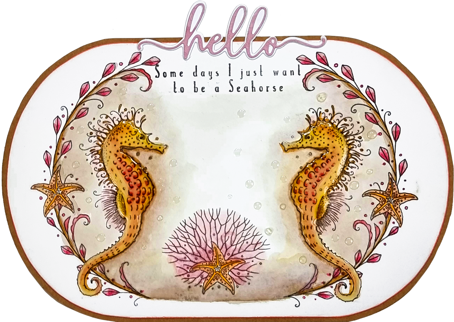 Pink Ink Designs Seas The Day 6 in x 8 in Clear Stamp Set