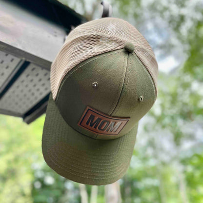 MOM - Leather Patch Trucker Hat
