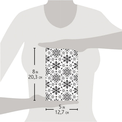 Ciao Bella Texture Stencil 5"x8" Snowflakes