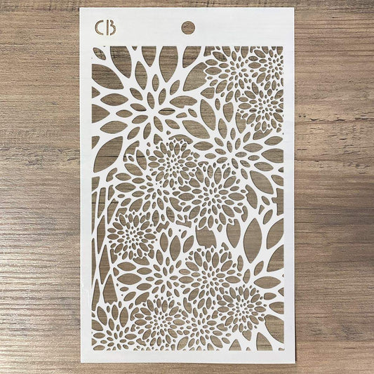 Ciao Bella Texture Stencil 5"x8" Poinsettia