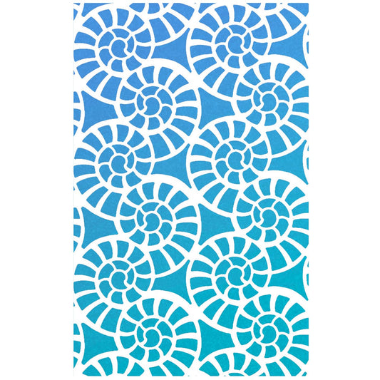 Ciao Bella Texture Stencil 5x8 Fossil Shells