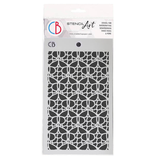 Ciao Bella Texture Stencil 5"x8" Butterflies Pattern