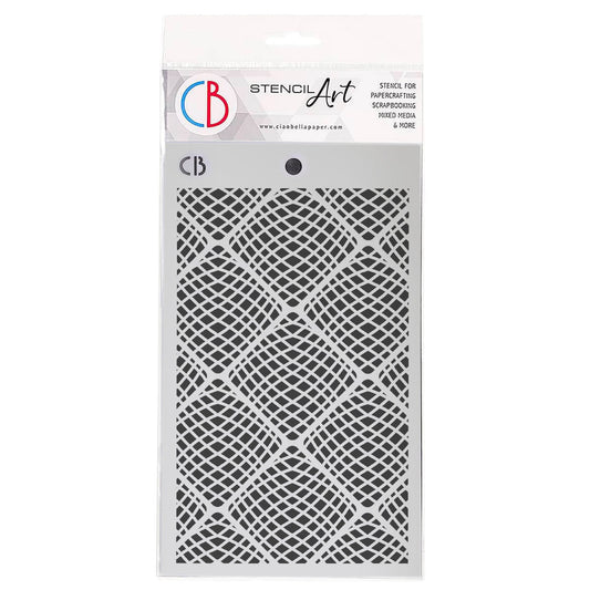Ciao Bella Texture Stencil 5"x8" Maritime