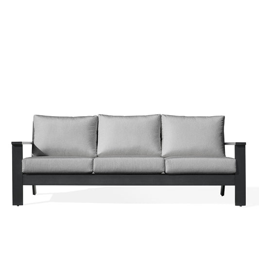 Magnolia Black Aluminum Sofa with Sunbrella® Cushions - AURABAGS SHOP