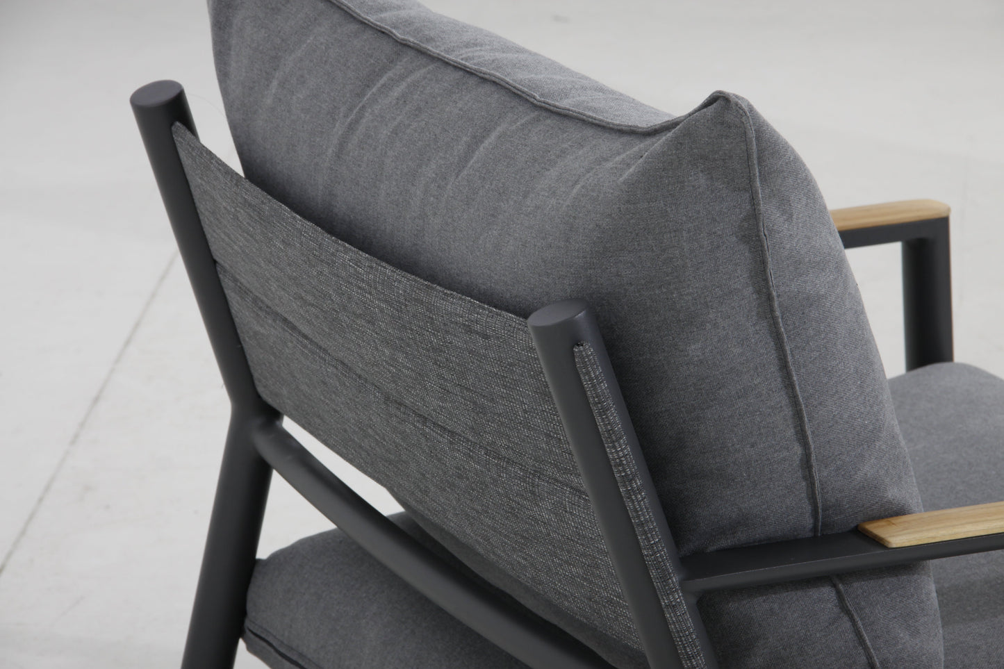 Monti Nordic Aluminum Sectional Set – Grey Cushions - AURABAGS SHOP