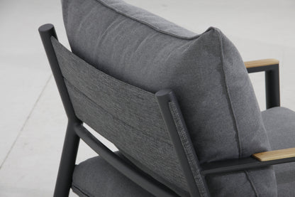 Monti Nordic Aluminum Sectional Set – Grey Cushions - AURABAGS SHOP