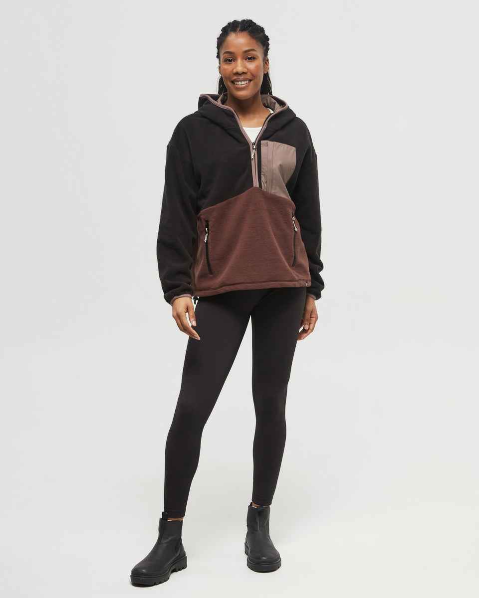 Recycled MicroFleece Contrast 1/4 Zip